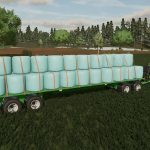 homemade flatbed trailer v1.0 fs22 2