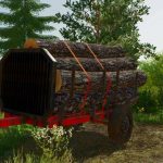 homemade forest trailer v1.0 fs22 1