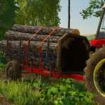 homemade forest trailer v1.0 fs22 2