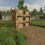 honey pallet rack v1.0 fs22 1