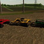 hydraulic harrow mf 32 disks v1.0 fs22 2