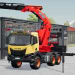 iveco x way with effer crane v2.0 fs22 1