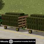 john deere 1075 hay wagon fs22 1