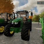 john deere 6090 6140m v1.0 fs22 2