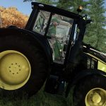 john deere 6m black edition tommod v1.0 fs22 2