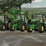 john deere 6m pack v1.0 fs22 3