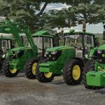 john deere 6m pack v1.0 fs22 4