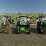 john deere 6m series narrow wheel tracks v1.3 fs22 1