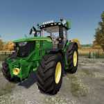 john deere 6r custom v1.0 fs22 1