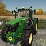 john deere 6r custom v1.5 fs22 2