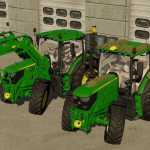 john deere 6r pack v1.0 fs22 1