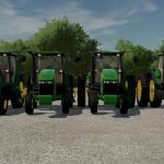 john deere 7030 series pack v1.0 fs22 4