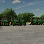 john deere 7030 series pack v1.0 fs22 5