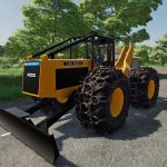 john deere 740 cable skidder 4x4 v1.0 fs22 3