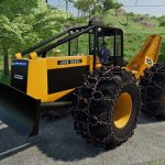 john deere 740 cable skidder 4x4 v1.0 fs22 4