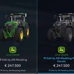 john deere 7r v1.0.5 fs22 12