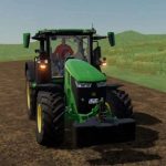 john deere 7r with basuri 4.0 horn v1.0 fs22 2