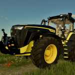 john deere 8r black a yellow version tommod fs22 v1.0 fs22 1