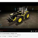 john deere 8r black a yellow version tommod fs22 v1.0 fs22 2