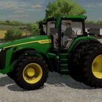 john deere 8r with north american wheels v1.0.0.1 fs22 4