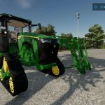 john deere 8rx loader edit v1.0 fs22 2