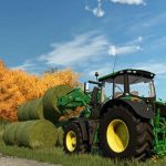 john deere bale spear pack v1.0 fs22 2