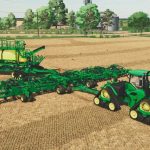 john deere c850 air cart and p576 air hoe drill v1.0 fs22 4