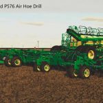 john deere c850 air cart and p576 air hoe drill v1.0 fs22 5