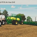 john deere c850 air cart and p576 air hoe drill v1.0 fs22 6