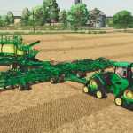 john deere c850 air cart and p576 air hoe drill v1.0.0.1 fs22 1