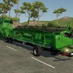 john deere t series and 600x headers v1.0 fs22 4