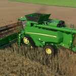 john deere t series and 600x headers v1.2 fs22 1