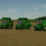 john deere t series and 600x headers v1.2 fs22 5