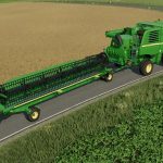 john deere t series and 600x headers v1.2 fs22 6