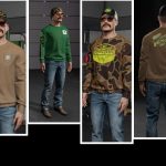 john deere themed clothing pack v1.0 fs22 3