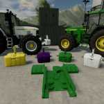 john deere weight pack multicolor v1.0 fs22 1