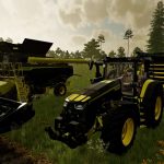 john deere x91100 black a yellow v1.0 fs22 2