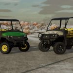 john deere xuv865e and cargo cart v1.0 fs22 2