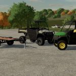 john deere xuv865e and cargo cart v1.0 fs22 3