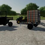 john deere xuv865e and cargo cart v1.0 fs22 4