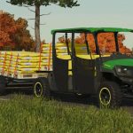 john deere xuv865e and cargo cart v2.0 fs22 5