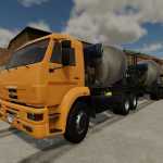 kamaz 45143 concrete mixer v2.0 fs22 1