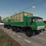 kamaz 55102 2B trailer v1.0.1 fs22 2