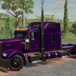 kenworth w900 custom v2.0 fs22 2