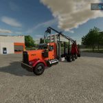 kenworth w900 log truck fs22 2