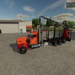 kenworth w900 log truck fs22 3