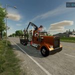 kenworth w900 log truck fs22 5