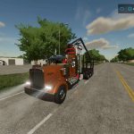 kenworth w900 log truck fs22 8