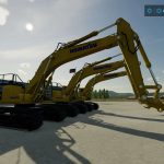 komatsu 11 large excavators v1.0 fs22 8