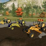 komatsu gd 655 motor grader v1.0 fs22 2